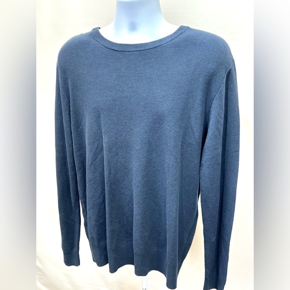 SLATE & STONE Men’s navy blue crew neck sweater size L - Picture 6 of 13